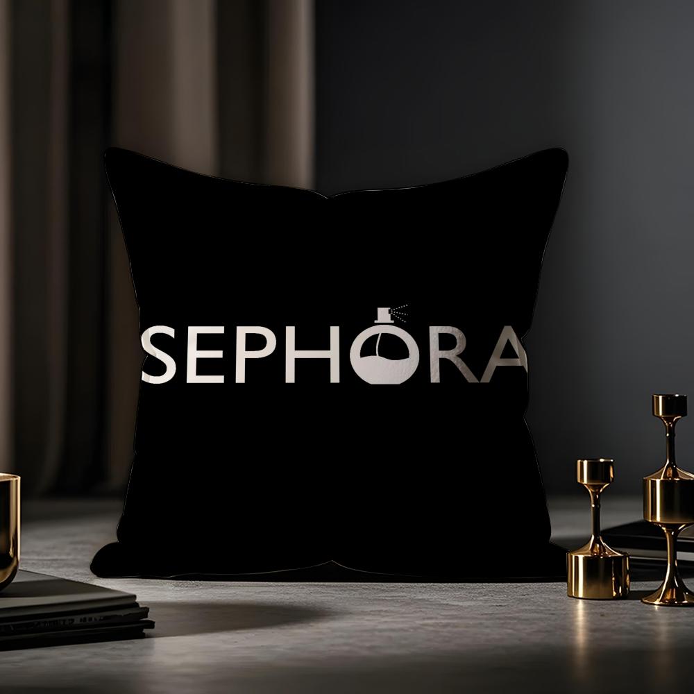 Sephora Cushion Cover Anti-dustmite Pillowcase Invisible Zipper Silky Short Plush Sofa Cushion Cover