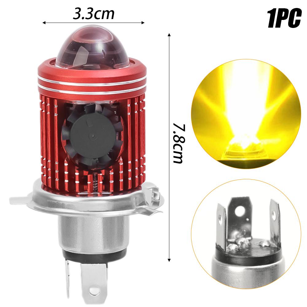 Мотоциклетный электромобиль универсальный передний фонарь H4 с двойным сцеплением высокая яркость мотоциклетный широкоугольный объектив светодиодная фара