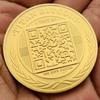 2015 Lion Gold Plated Commemorative Medal Collection Coin Craft Gold Coin One Hand Coin Commemorative Coin Tooth Fairy Creative Coin