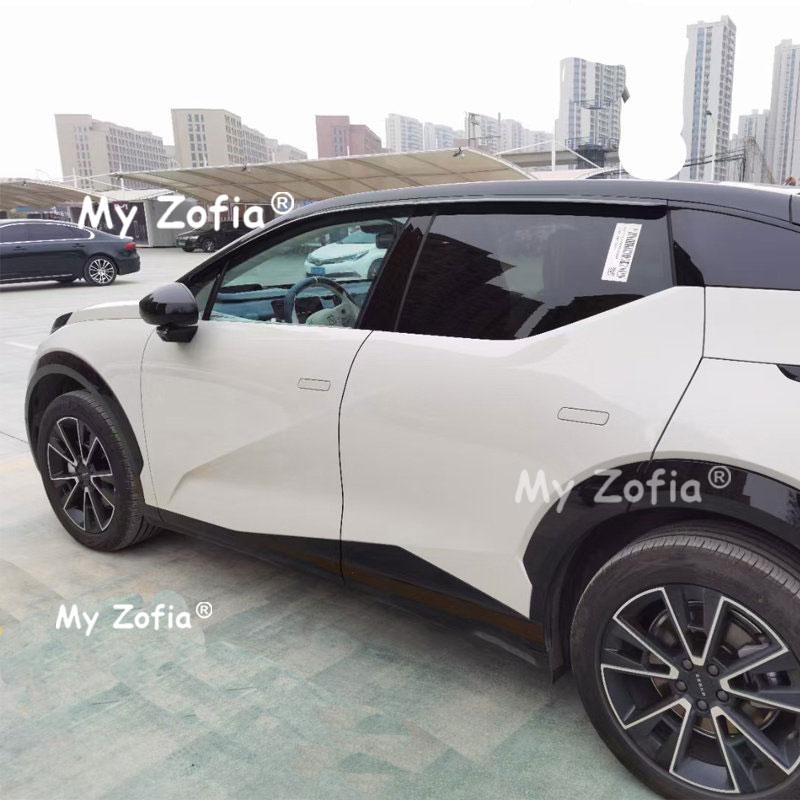 For Zeekr X 2026 2027 Window Rain Guards Car Side Door Anti-Rain Deflectors Matte Black Smoke Weatherproof Shield Accessories