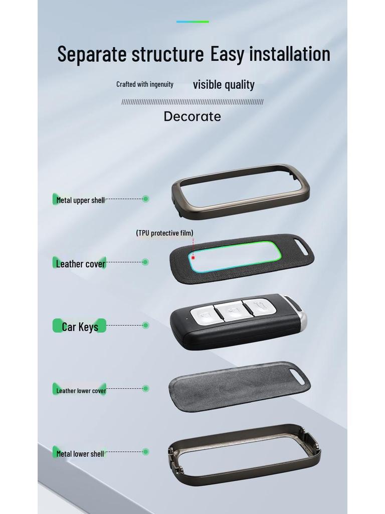 Dongfeng Fengguang 580 Key Cover for 18-20 Models, Fits 500/560 Remote, Unisex Protective Shell and Buckle.
