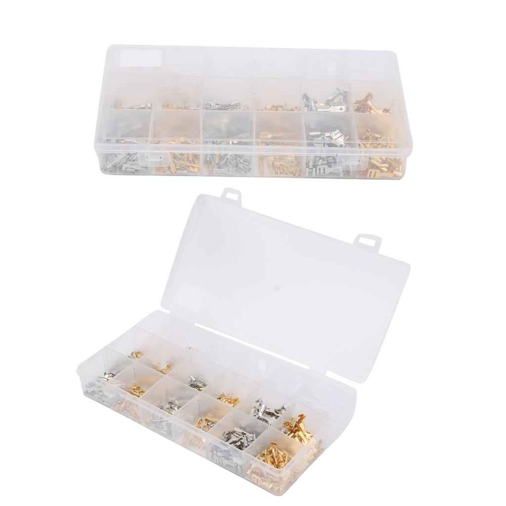 Sada 540 ks konektorů pro vodiče, sada vidlicových svorek, průmyslové příslušenství, typ 2,8/4,8/6,3