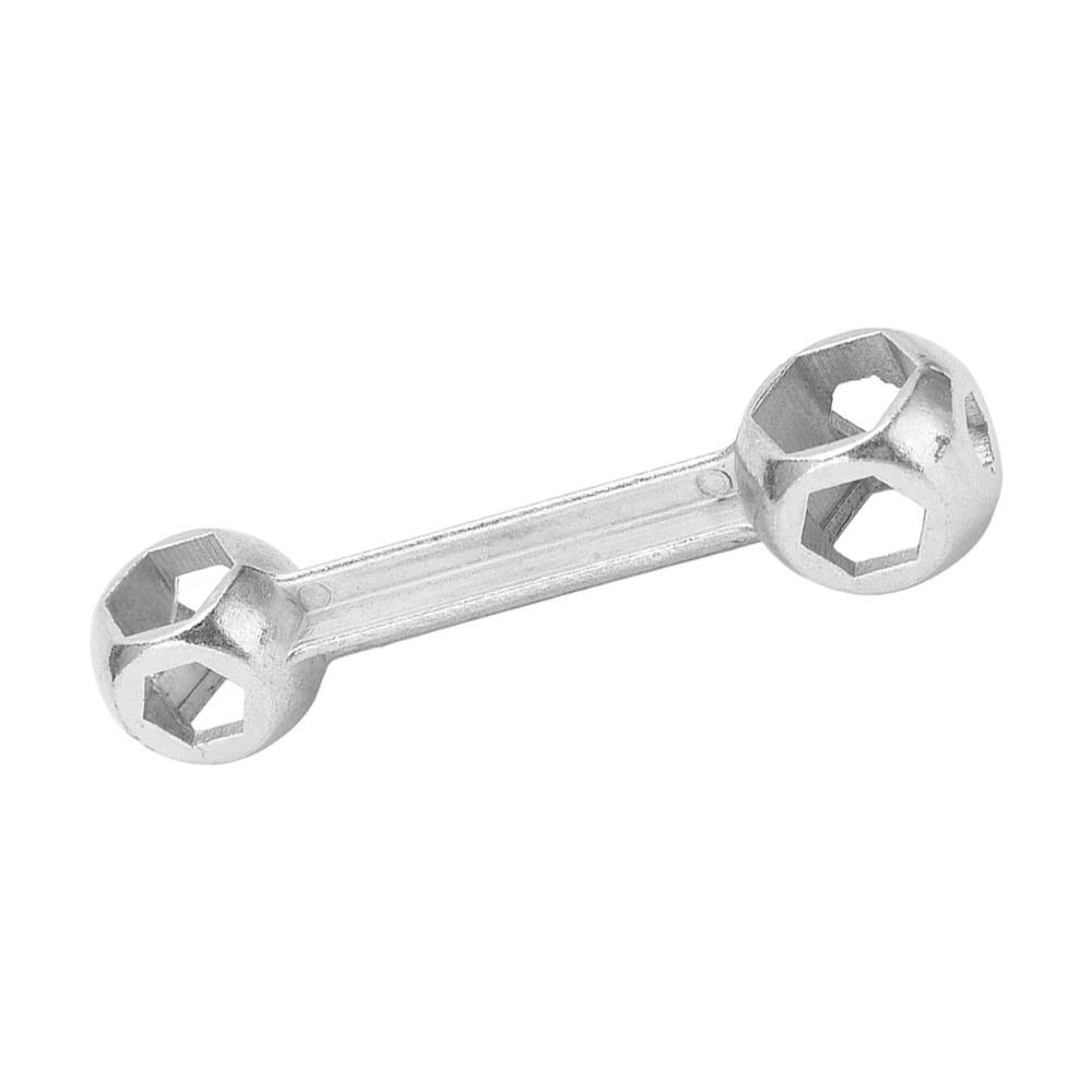 2PCS 6-15mm Hexagonal Bike Wrench 10 in 1 Cycle Spanner Portable Hex Bone Wrench  Bike Repairing