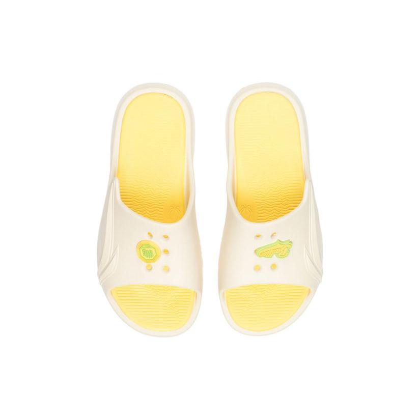 Li Ning Slide Slippers Women's Vanilla Yellow ABTS004-2