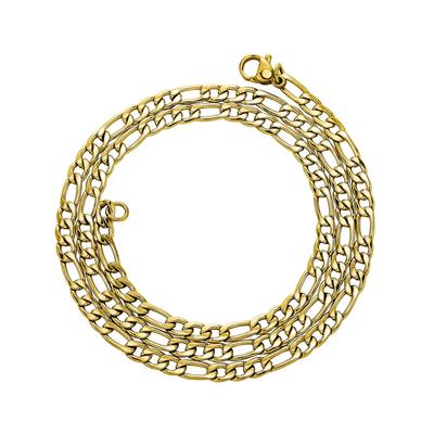 Men And Women Same Necklace Plain Chain Italian Figaro Chain