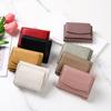 New Women Wallets Short Tri-fold Purses Ladies Multi-card Money Bag Solid Large Capacity Purse Famale Small Coin Card Holders