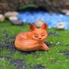 1/3/6Pcs Mini Fox Figurines Resin Miniature Foxes Landscape Fox Figurine Party Favors Garden Home Decor