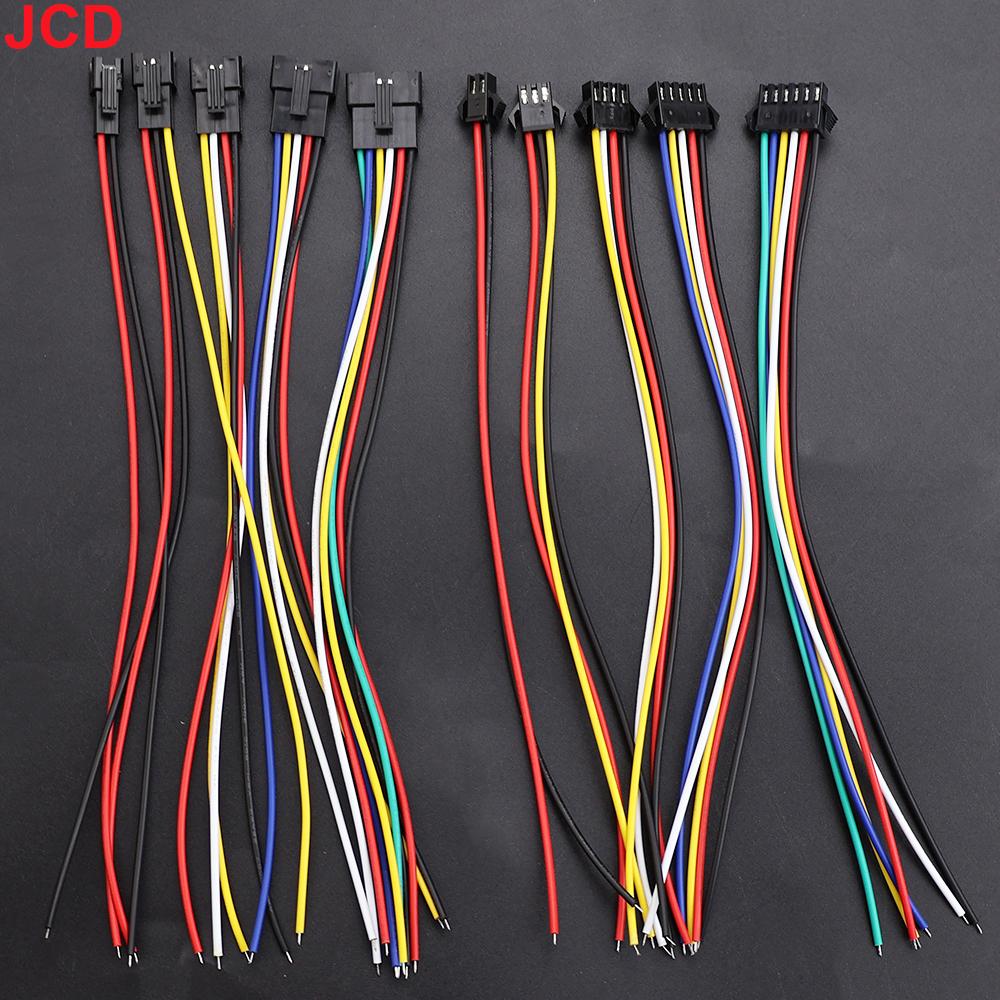 2 3 4 5 6-Pin LED-Streifen JST SM Stecker Buchse oder Stecker Adapterstecker JST Stecker Klemme mit 15CM 22AWG Draht für Lichtleiste