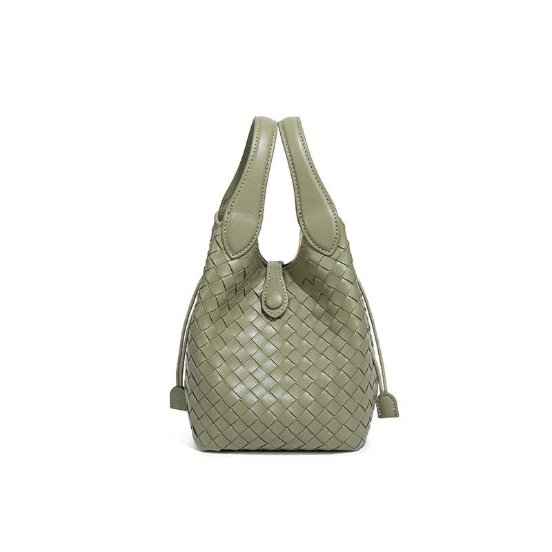 Bucket Bag Fashionable Woven Women's Bag Simple and Versatile Handbag Single-shoulder Crossbody Bag