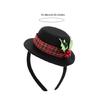 Reusable Cloth Santa Theme Hat Headdress Lightweight Christmas Decoration For Parent Child Matching Party Costume