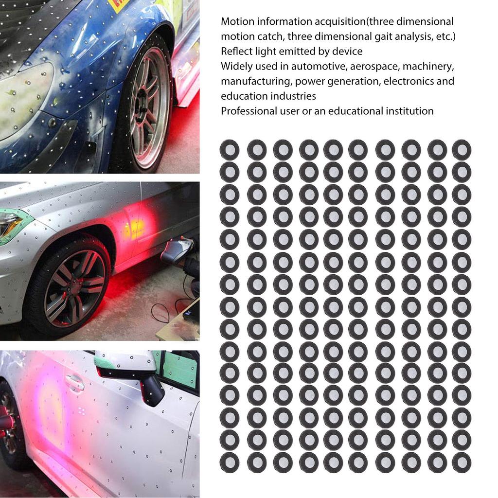 150Pcs 3D Scanning Markers Magnetic Scan Position Targets High Reflective Reference Point Tracking Dot 3mm ID 6mm OD