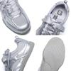 Popular ballet training shoes women's shoes flat mesh breathable silver pearl lace-up lightweight sports and leisure shoes