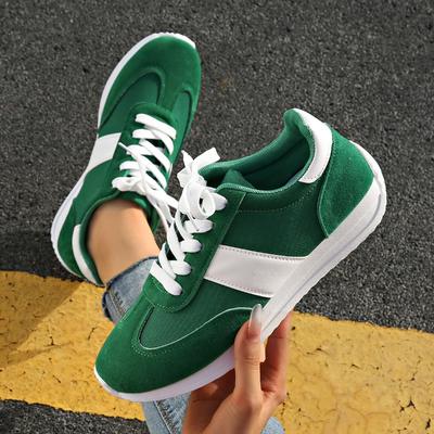 Moda Wiosna Nowy Styl Damskie Trampki Wygodne Outdoorowe Modne Wszechstronne Płaskie Buty Codzienne Trampki Sznurowane Damskie Buty Sportowe Duże Rozmiary