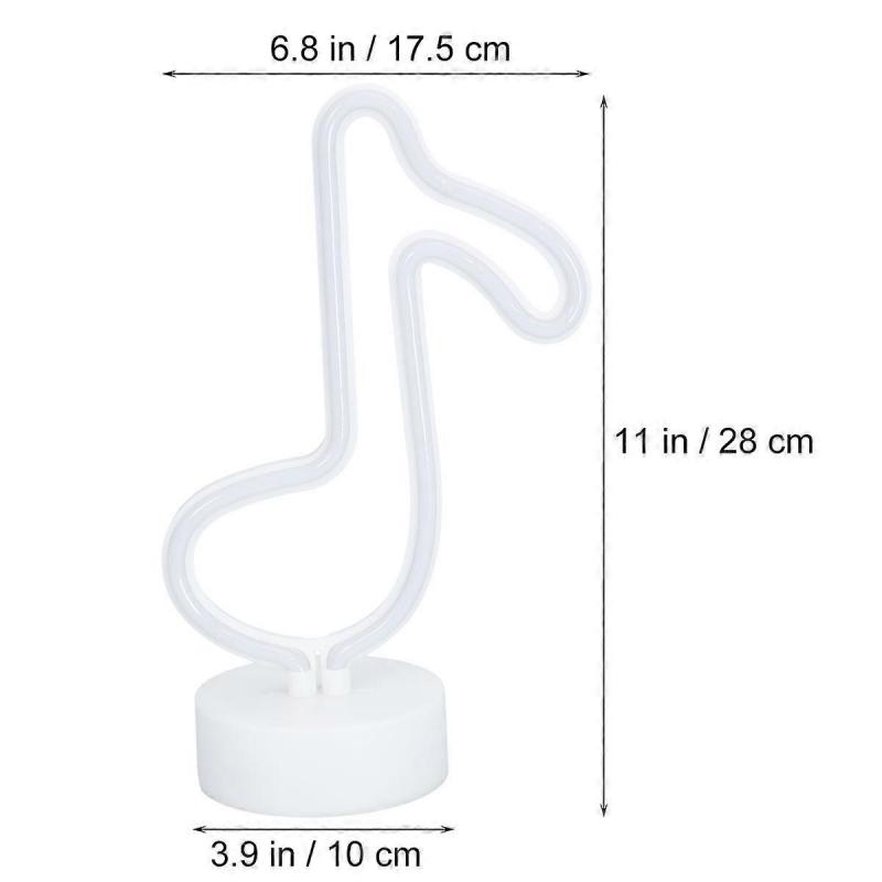 Musical Note LED Neon Desk Lamp for Lighting with Creative Neon Sign