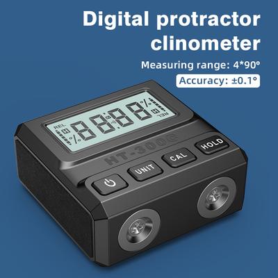 Mini Goniometro Digitale Magnetico 90 Gradi Inclinometro Display LCD Livella Goniometro Misuratore di Angolo per Decorazione Domestica Falegnameria