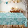 Oceanic Sea Life Rectangle Tablecloth for Table Decor Holiday Party Waterproof Reusable Tablecloths for Table Kitchen Dining