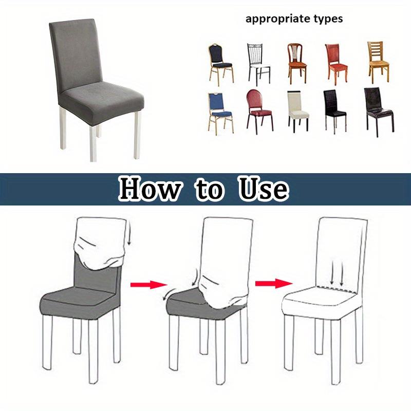 Jacquard Leaf Stripe Chair Cover For Dining Room Wedding Banquet Stretchy Water Repellent Chair Protector Chair Slipcover