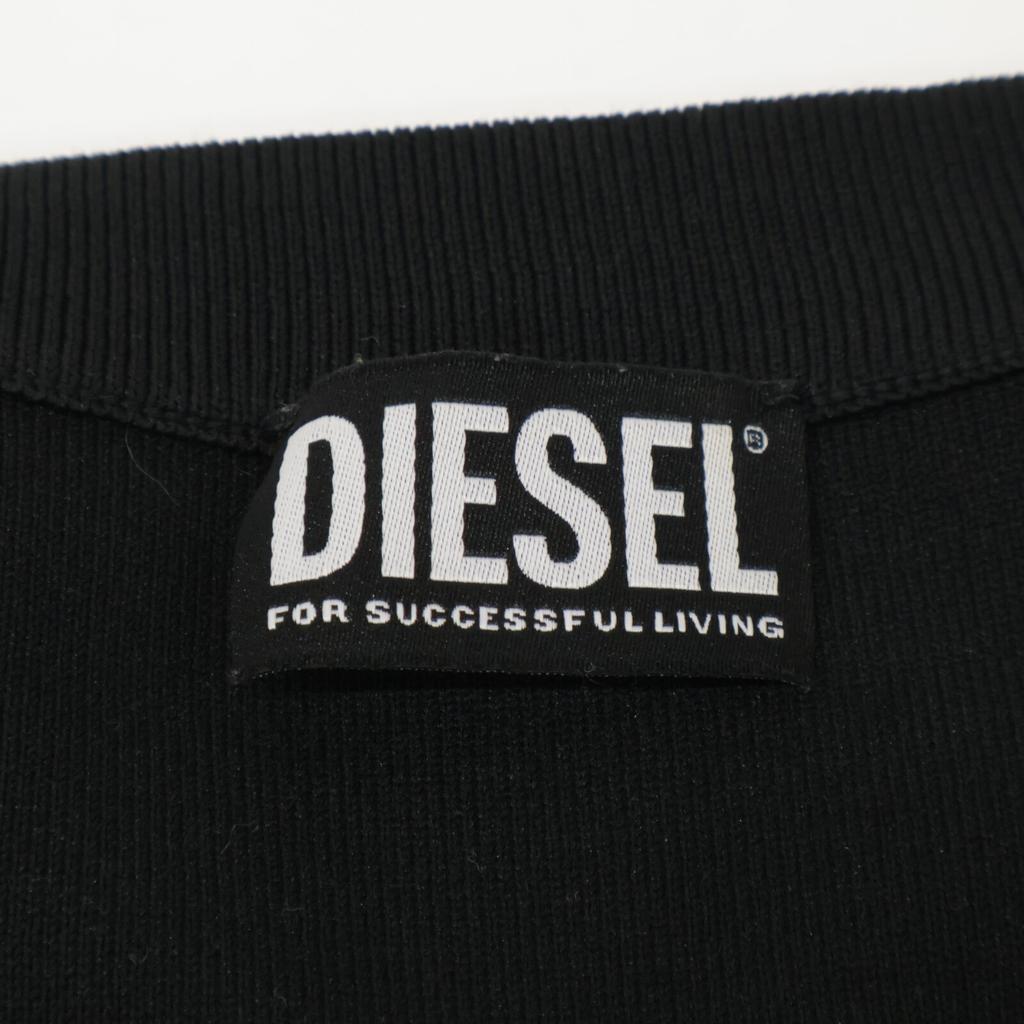 Diesel [Domestically Authorized] K-WICHITA Zip-Up Knit Jacket L blackUsed