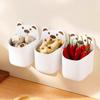 Wall-Mounted Blue Cartoon Bear Storage Box for Kitchen Essentials