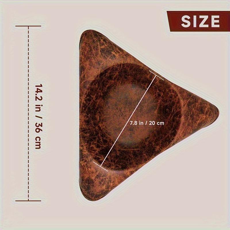 1Pc Pirate Tricorne Hat Suitable For Cosplay And Theme Parties - Elegant Faux Leather Style Durable Costume Accessory Vintage Brown Distressed Effect