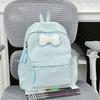 Schoolbag New Japanese Schoolbag Women's Simple Fresh and Versatile Junior High School Students Ins Bow Backpack Casual Backpack