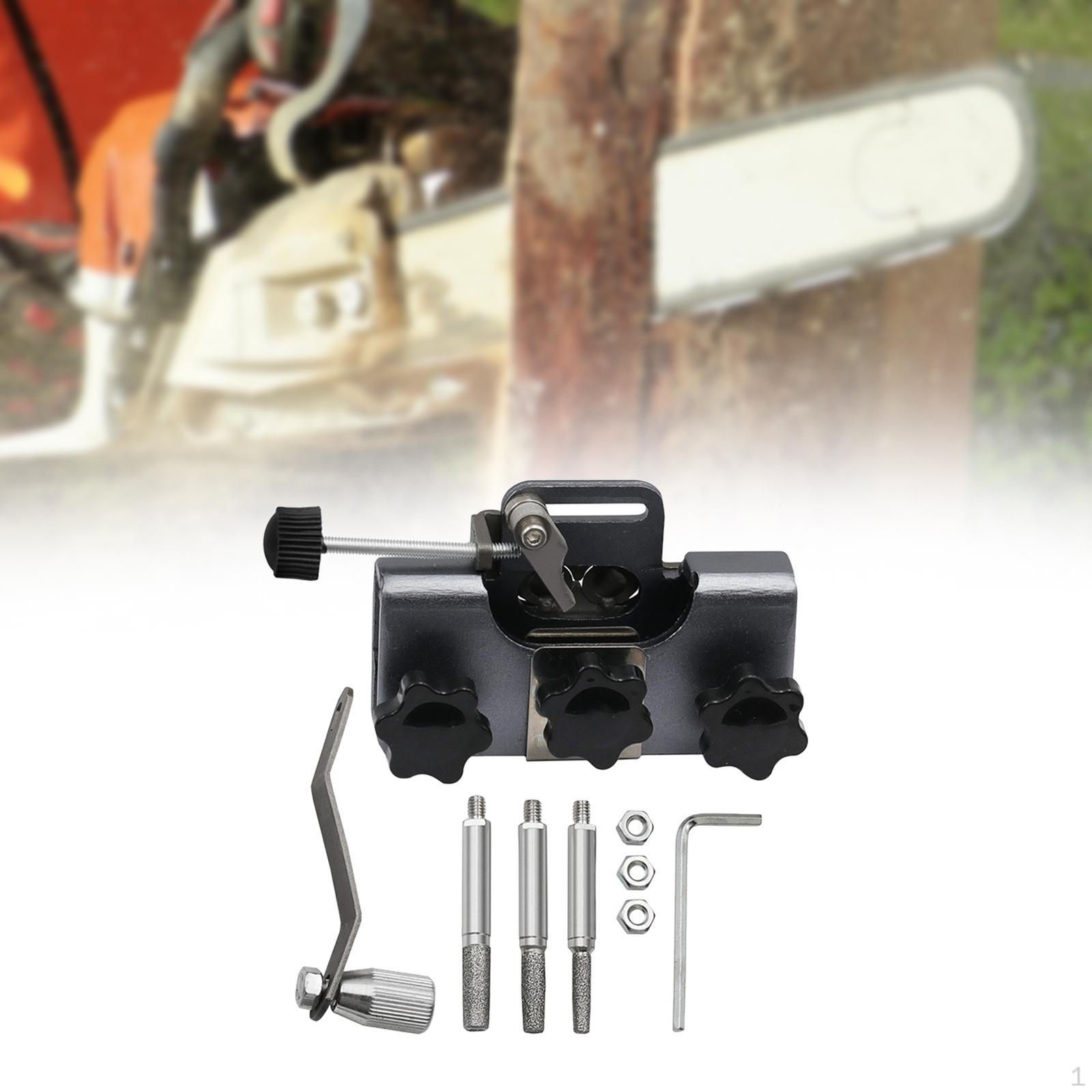 

, Точилка для ланцюгів, зручний універсальний портативний металевий простий у використанні аксесуар для шліфувального інструменту сірий колір