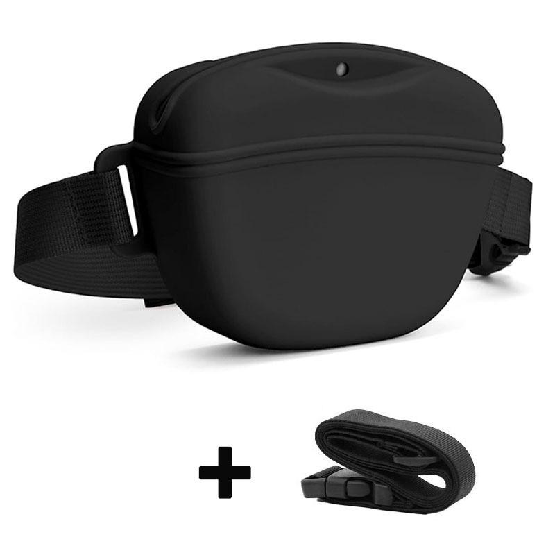 Silicone Dog Training Waist Bag: Portable Outdoor Crossbody Pet Treat Holder