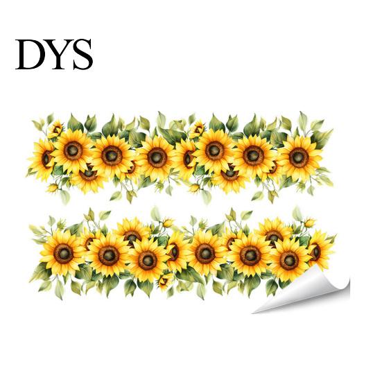 Multi-scenario Wall Decoration Flowers Plants Sticker Self-Adhesive Hanging Vines Wildflower Butterfly Healing Home Decor Removable Art Mural