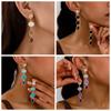 Casual Colored Earrings Alloy Contrasting Earrings Fashionable Vintage Earrings  Gifts