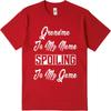 Street Wear For Unisex Round Neck tshirt Big size Grandma Is My Name Spoiling Is My Game Comfort Unisex Tee shirt Unisex fashion tshirt