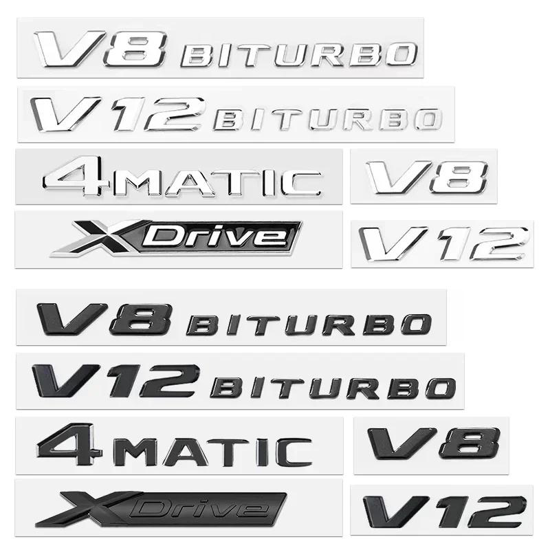XWFVI1 3D Xdrive 20d 30d 35d 40d 50d 20i 25i 30i Car Fender Emblem Trunk Badge Sticker For BMW M X1 X3 X4 X5 X6 X7 GT Logo Accessories