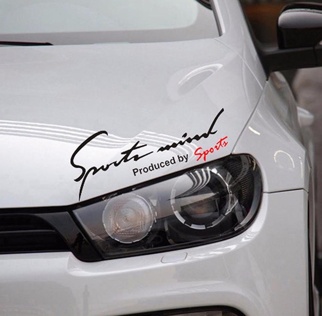Sports Mind Universal Side 8 5 Sizes Car/Motorcycle Sticker/Decal, Dress-Up Sticker, Colors, (Black, XXL, 40x12.5cm)