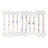 10pc Playful Shoe Jewelry Assorted Beaded Charms Frosted Acrylic Chains for Teens Girls Clogs Party Shoes
