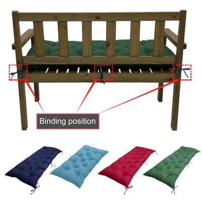 Bench Seat Cushion Waterproof Sunproof Thick Elastic Soft Solid Color Cotton Filling Outdoor Seat Mat Furniture Beds Sofas Long Seat Pad