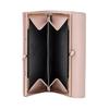 Vivienne Westwood Executive Clasp Metal 3D Logo Embossed Texture Design Leather Wallet Women wallet Pink 1320952073-070