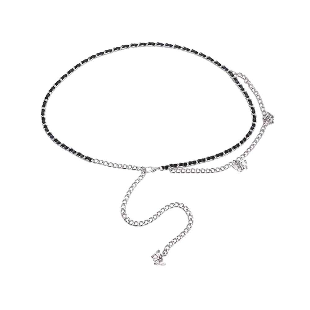 High-end High Waist Belts Butterfly Love Heart Weaving Waistband Strap  For Women Lady Girl Bridal