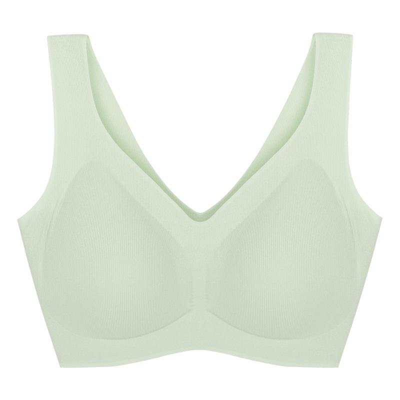 Cool in summer, breathable and seamless, beautiful back fixing cup, anti-sagging gathering, no steel ring soft support text