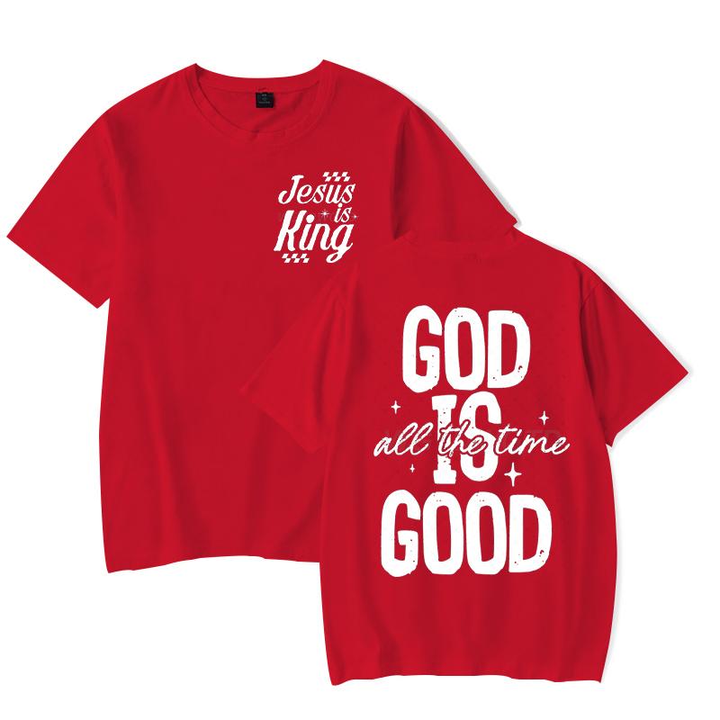 Jesus Religious Believe Shirts for Unisex Women God Is Good All The Time Classic Tops Gift for HerHim Faith Based TShirt tops