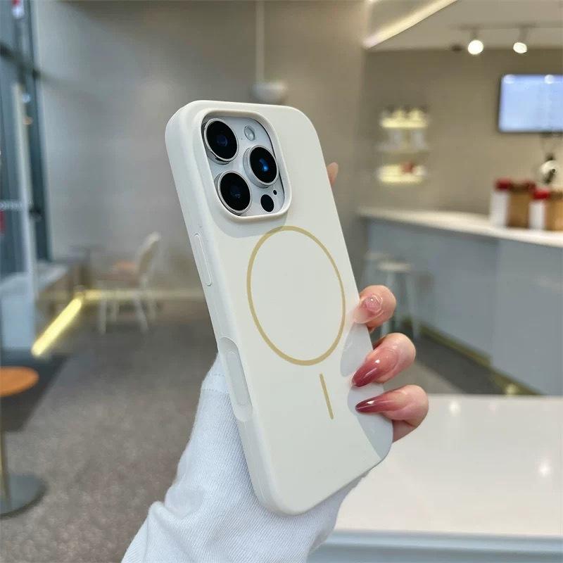 

Applicable To Apple 17 Liquid Silicone AI Integrated Camera Button Phone Case IPhone 16 Thin Circle Magnetic Protection Case iPhone 17