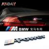 1PCS Car Shield Body Trunk Stickers 3D Metal Emblem Decal Auto Accessories For BMW M Power F20 F10 F30 F40 E92 E91 G20 G30 E30 xj2