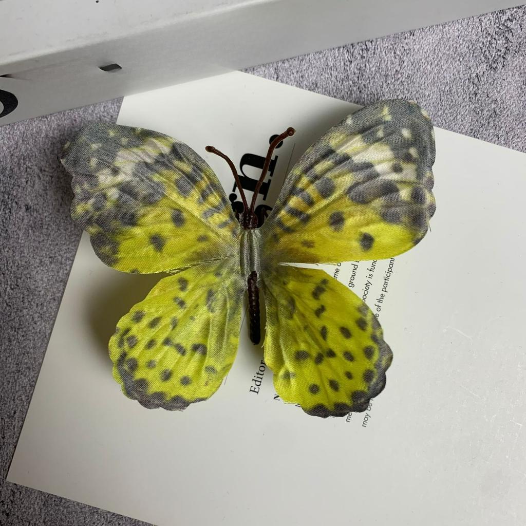 Simulation Butterfly Ornament colorful floral decoration, DIY bouquet, graduation hat embellishment and bohemian home decoration