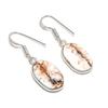 Natural Wild Horse Gemstone 925 Sterling Silver Jewelry Earring 1.42" AE-13074