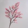 97cm Artificial Peach Blossom Branch Real Touch Fake Flower Silk Peach Blossom  Living Room Desktop