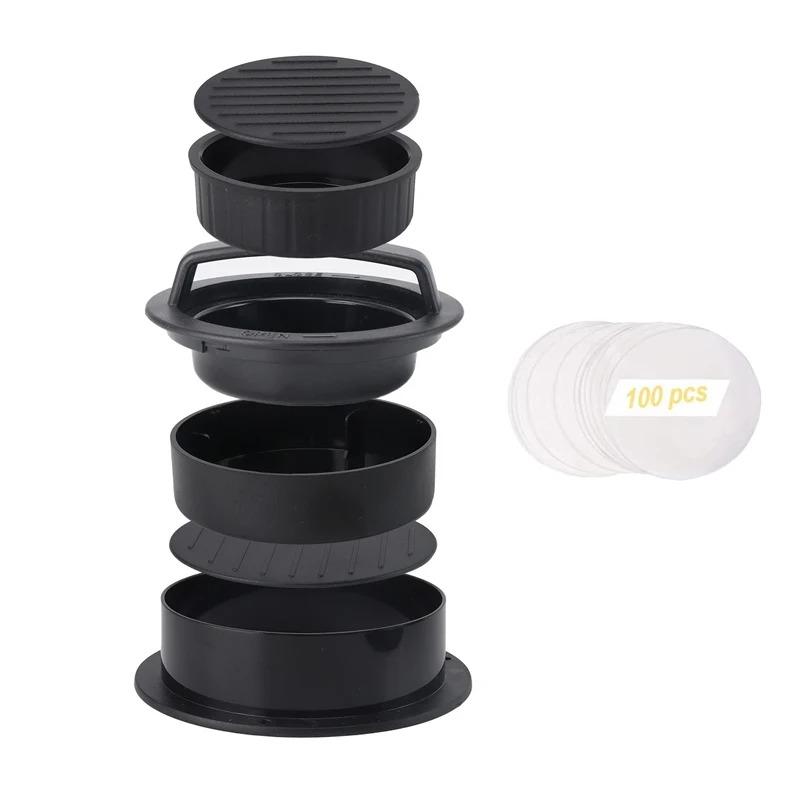 Hamburger Meat Press Maker PP Round Shape Non-Stick Stuffed Burger Patties Beef Grill Pie Press Mould Maker Kitchen Accessories