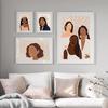 Fashion Black Girl Friends Party Boho Wall Art Canvas Painting Nordic Poster And Prints Bar Wall Pictures For Living Room Decor