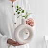 Indoor Home Ceramic Vase, Elegant And Simple Flower Arrangement, Nordic Style Ceramic Ornament