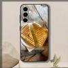 Yellow bread   Phone Case Black Silicone Soft For Samsung Galaxy A73,A72,A71,A70,A53,A52,A51