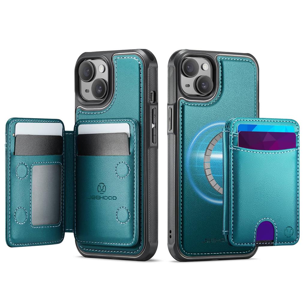 For iPhone 15/14/13/12/11 Pro Max X XS XR XS Max SE 2025 Case Wallet with Magnetic, RFID Blocking Card Holder 2 in 1 Detachable