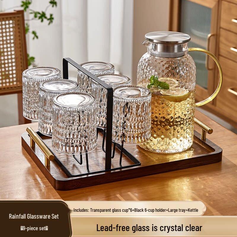 Light Luxury Star Embossed Heat-Resistant Glass Mug