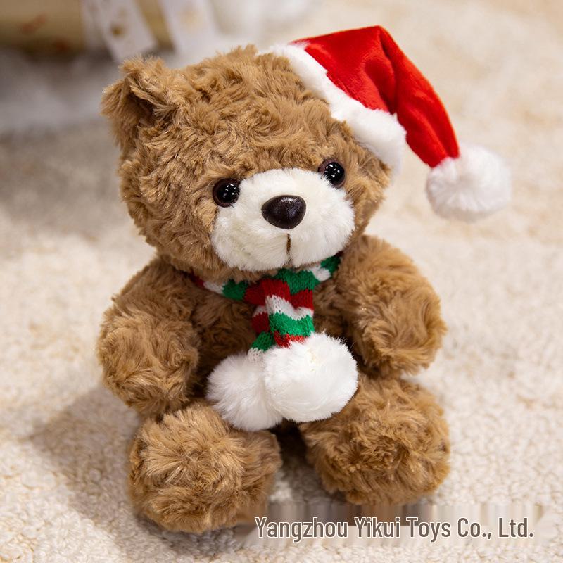 Holiday Gift Plush Teddy Bear with Valentine’s Day Rose Bouquet - Christmas & Graduation Celebration